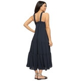 ジェゼベル レディース ティアード ドレス ネイビー S