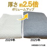 昭和西川 極厚冷感ラグ ネイビー
