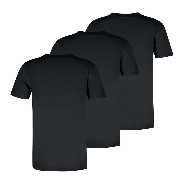 リーバイス メンズ クルーネック Tシャツ 3枚組 ブラック XL