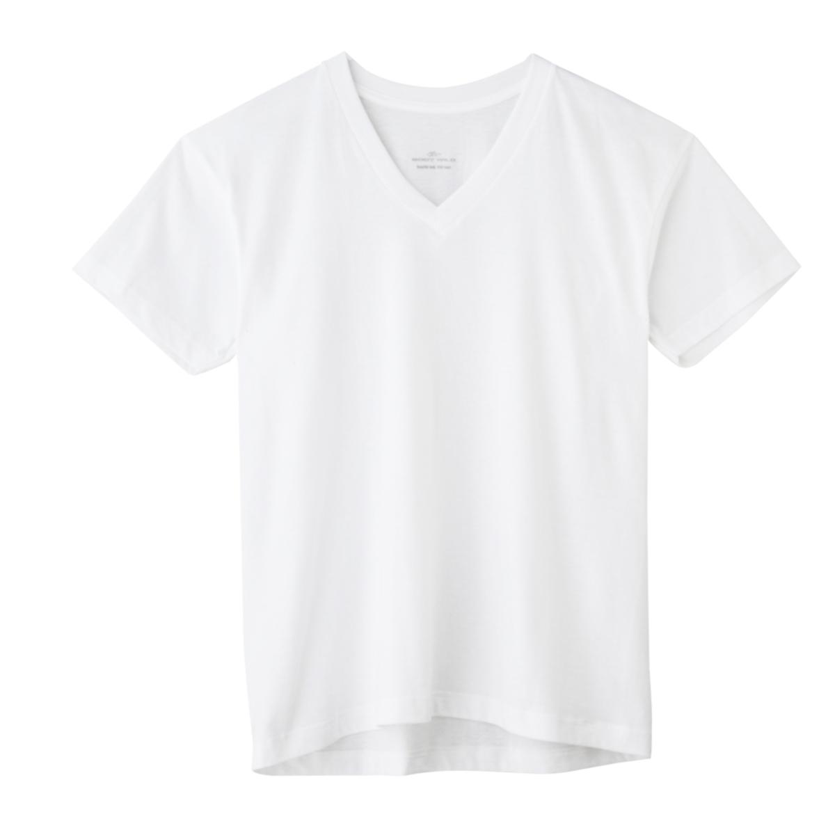 ボディワイルド Vネック Tシャツ 4枚組 ホワイト XL