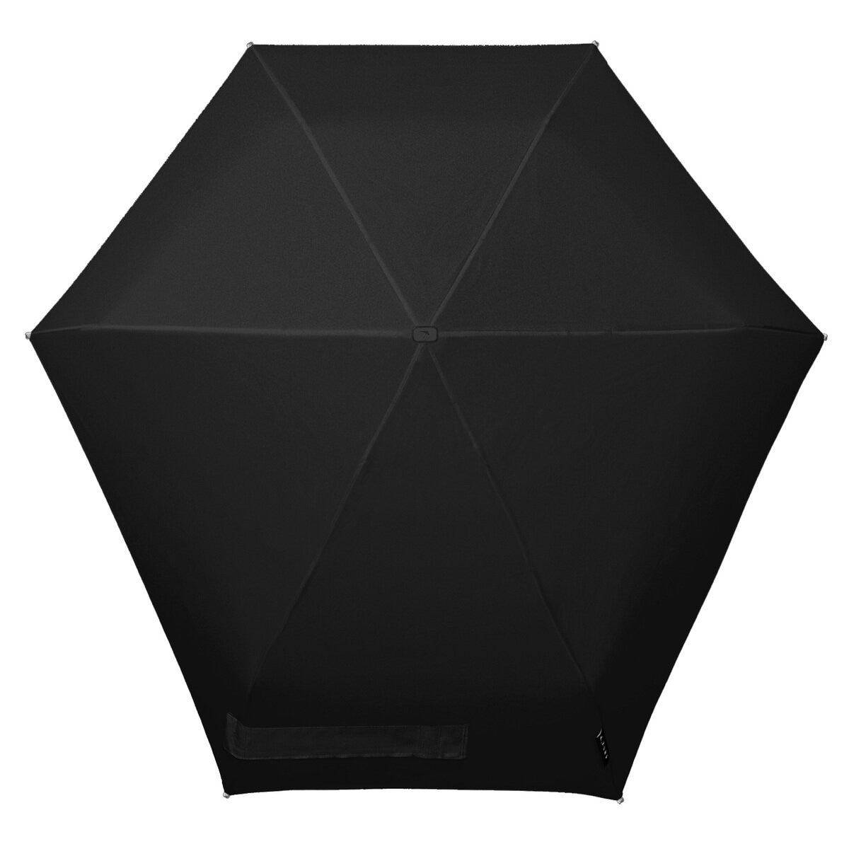 センズ　折りたたみ傘　ミクロ　手開き　晴雨兼用-ピュアブラック