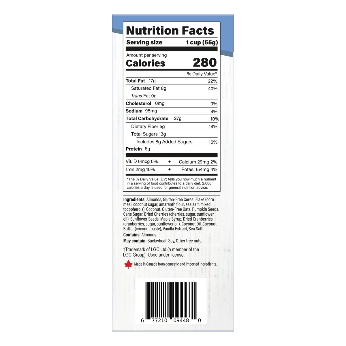 Innofoods アーモンドフルーツクランチシリアル 900g
