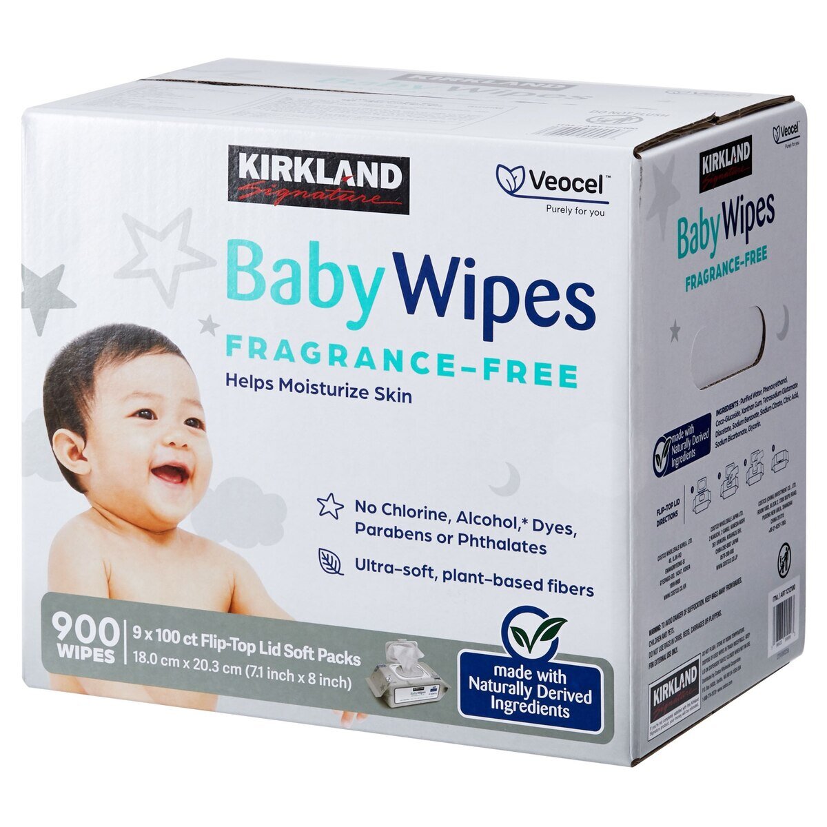 Baby Wipes ベビーワイプおしりふき　900枚x2箱セット