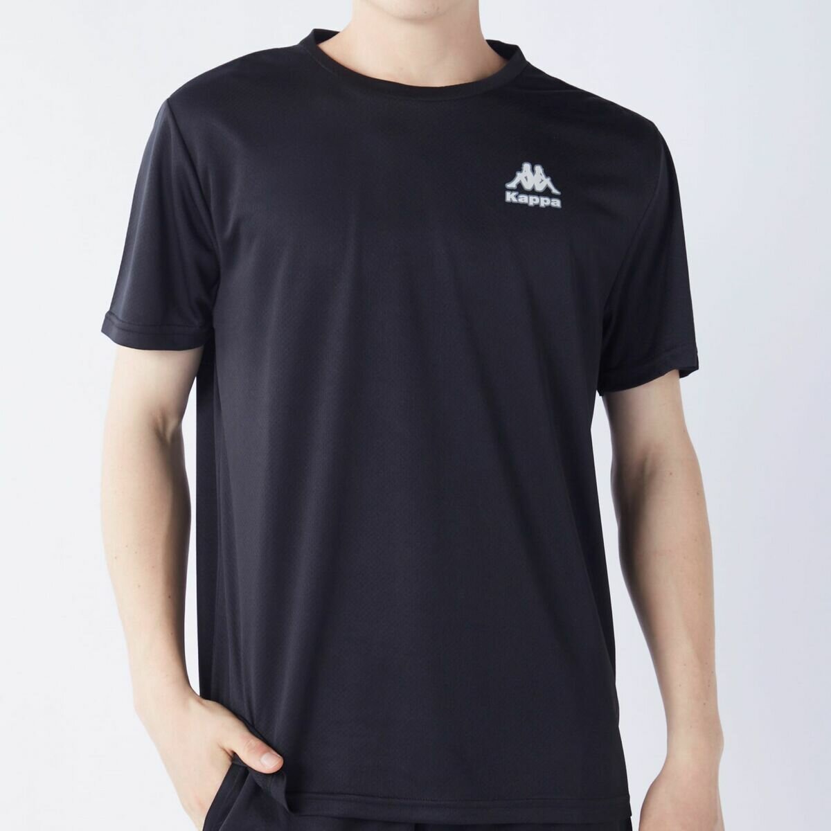 カッパ メンズ 半袖Tシャツ / ブラック / LL