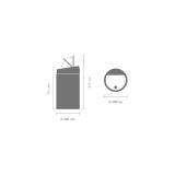 ブラバンシア タッチビン 60L タッチ式ごみ箱 マットブラック 402562
