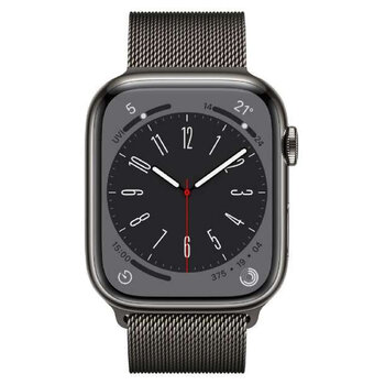 Apple Watch Series8 GPS+Cellular 45mm グラファイトステンレススチールケースとグラファイトミラネーゼループ