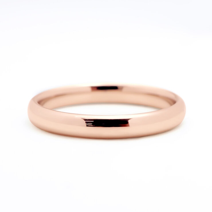 18K ピンクゴールド マリッジリング 3.0mm 5号