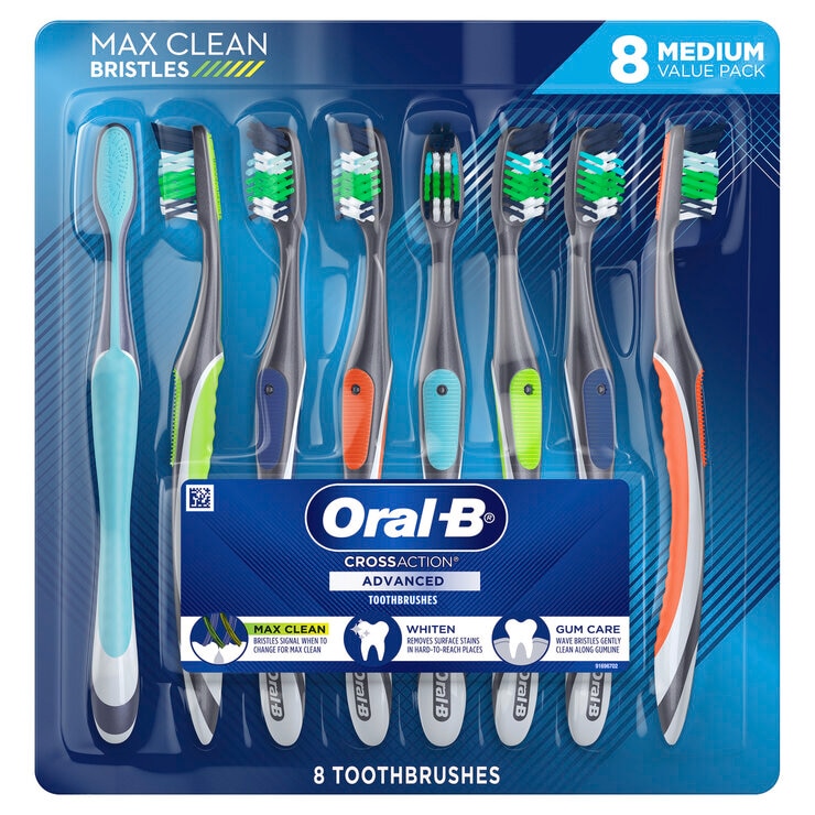 ORAL-B クロスアクション 歯ブラシ 8本セット ORAL-B クロスアクション 歯ブラシ 8本セット