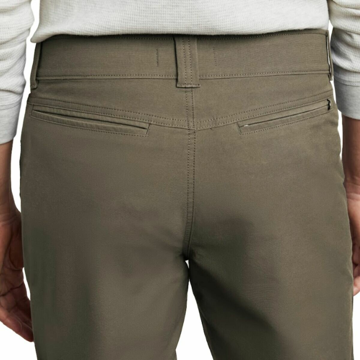 カークランドシグネチャー メンズ ストレッチテックパンツ ブラウン ウエスト 36 股下 32