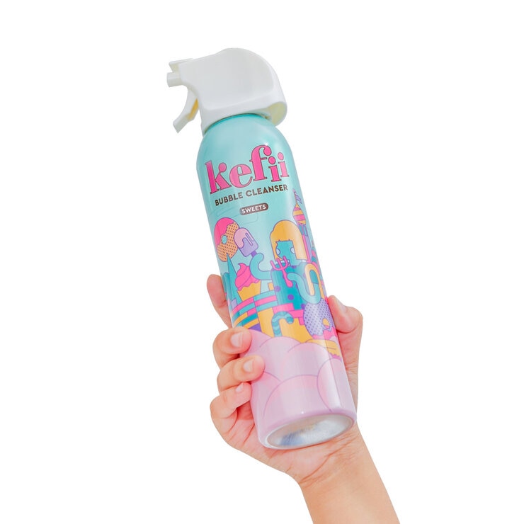 Kefii バブルクレンザー 泡ソープ 3本セット (イエロー/ピンク/パープル) Kefii バブルクレンザー 泡ソープ 3本セット (イエロー/ピンク/パープル)