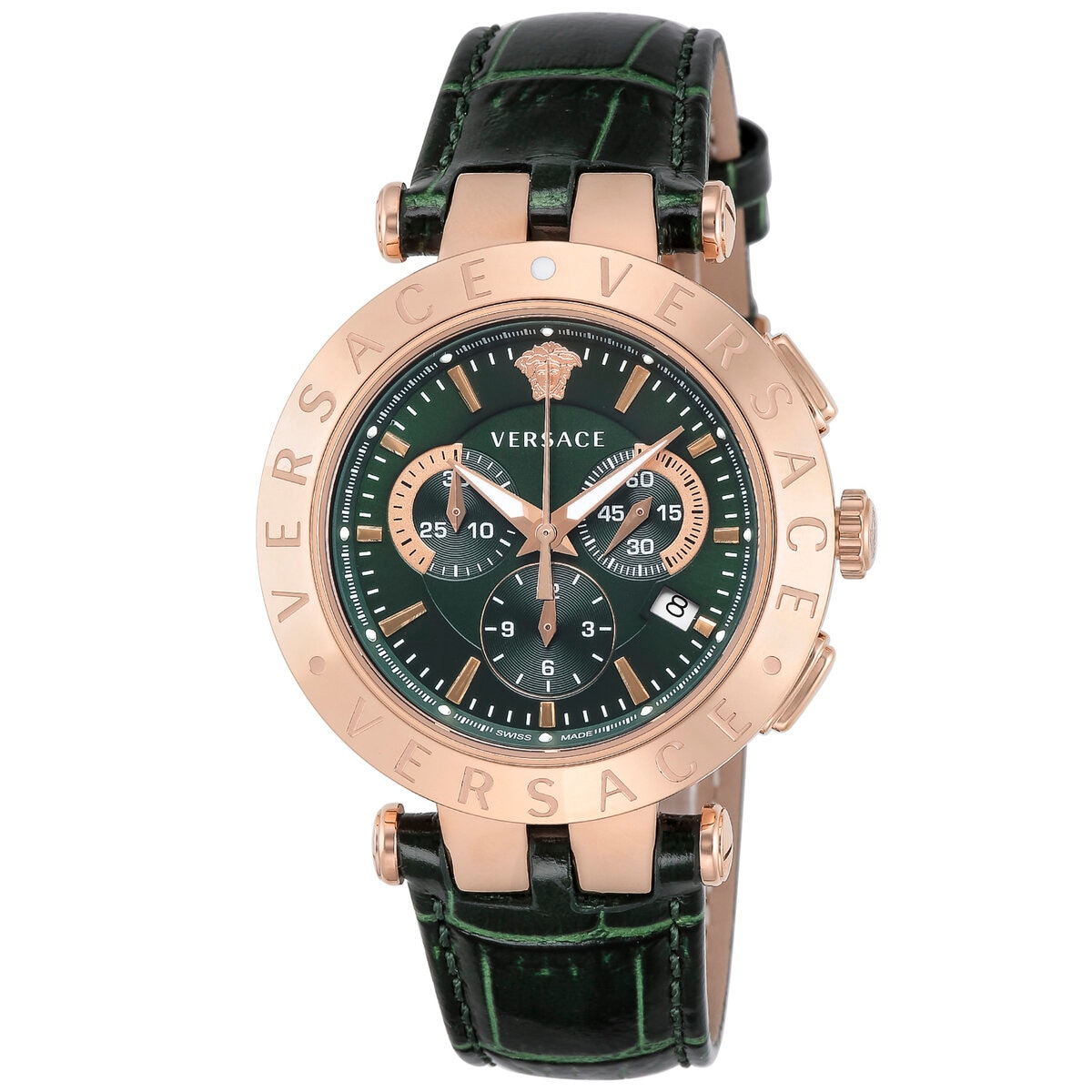 ヴェルサーチェ V-レース クロノグラフ メンズ 42mm クォーツ時計 VERQ00420