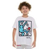 キース ヘリング キッズ 半袖 Tシャツ 3枚組 ネイビー/グリーン キース ヘリング キッズ 半袖 Tシャツ 3枚組 ネイビー/グリーン