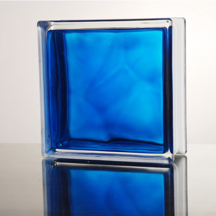 ガラスブロック 190 x 190 x 80 mm 6個セット インカラーシリーズ ガラスブロック 190 x 190 x 80 mm 6個セット インカラーシリーズ