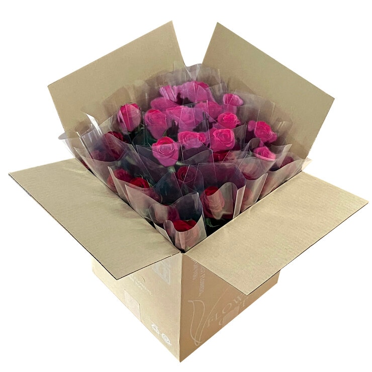 一輪ギフト ローズ 30束セット レッド＆ピンクミックス