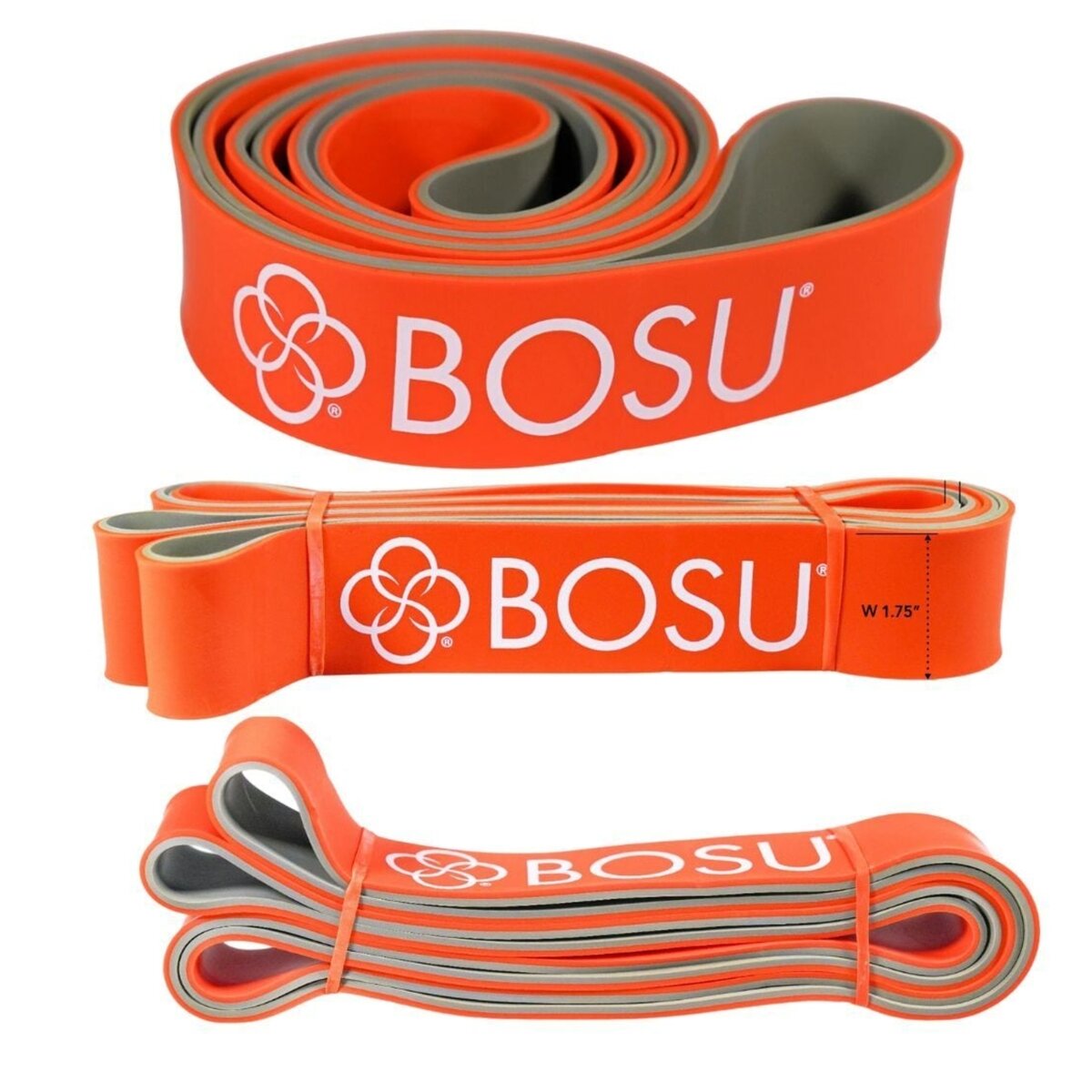 BOSU ゴム製 レジスタンスバンド 高負荷：23-54kg オレンジ 104cm