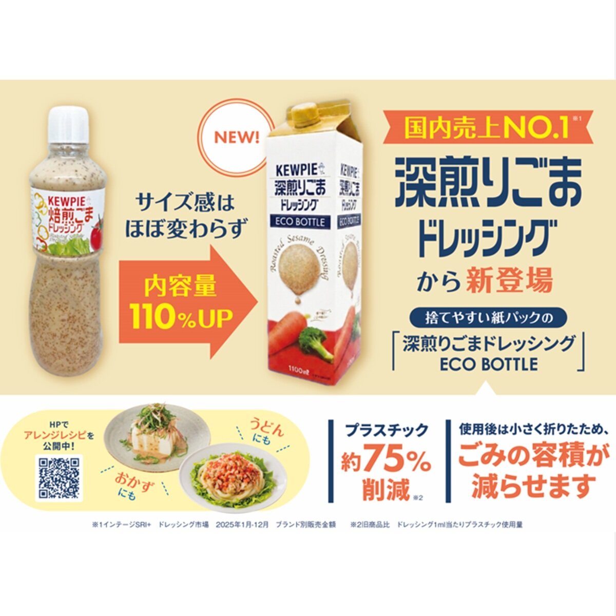 キユーピー 深煎りごまドレッシング Eco Bottle 1100ml キユーピー 深煎りごまドレッシング Eco Bottle 1100ml