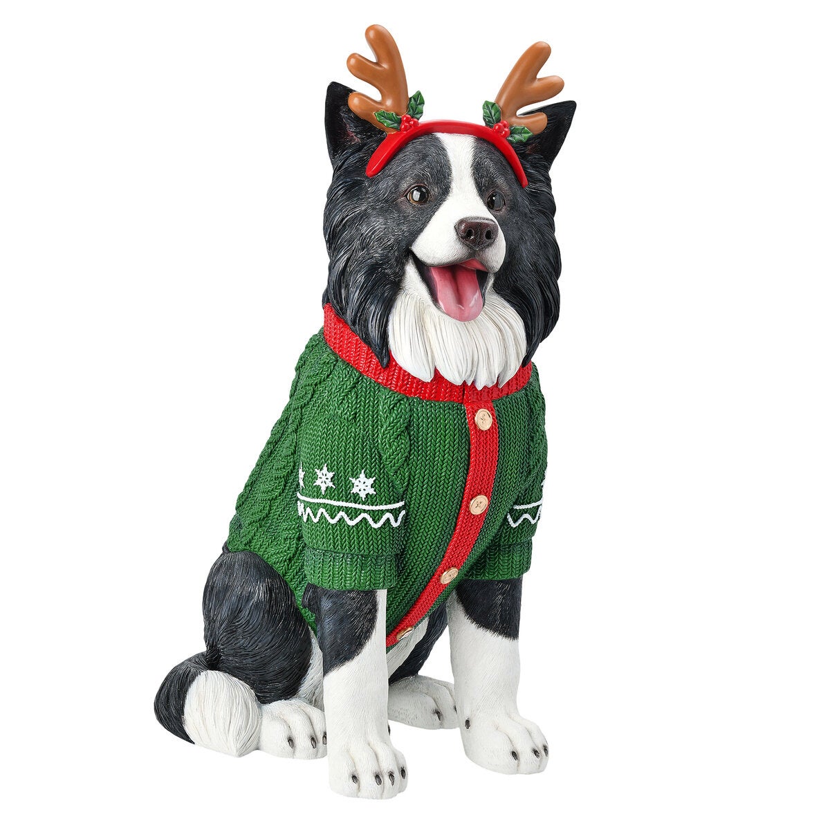 犬のクリスマスオブジェ 約66cm