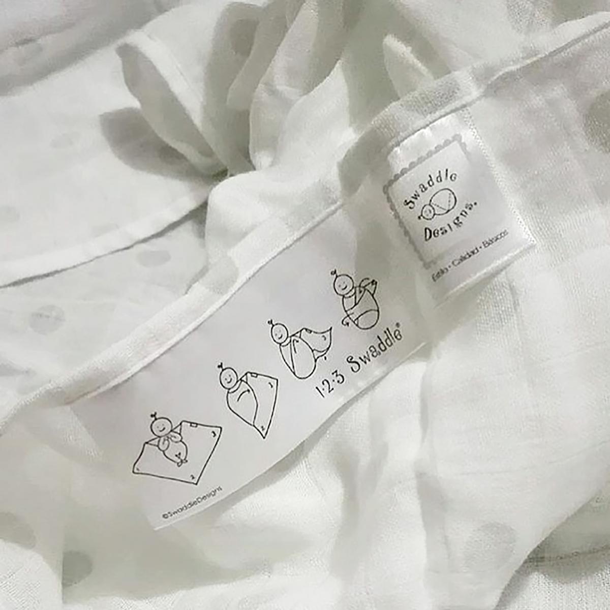 スワドルデザイン おくるみセット4枚組 ドット/ウッドランド/スター/ストライプ（パステルグリーン)