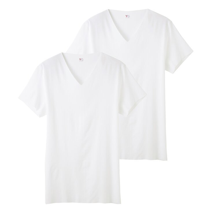 YG メンズ カットオフ Vネック Tシャツ 2枚組 YG メンズ カットオフ Vネック Tシャツ 2枚組