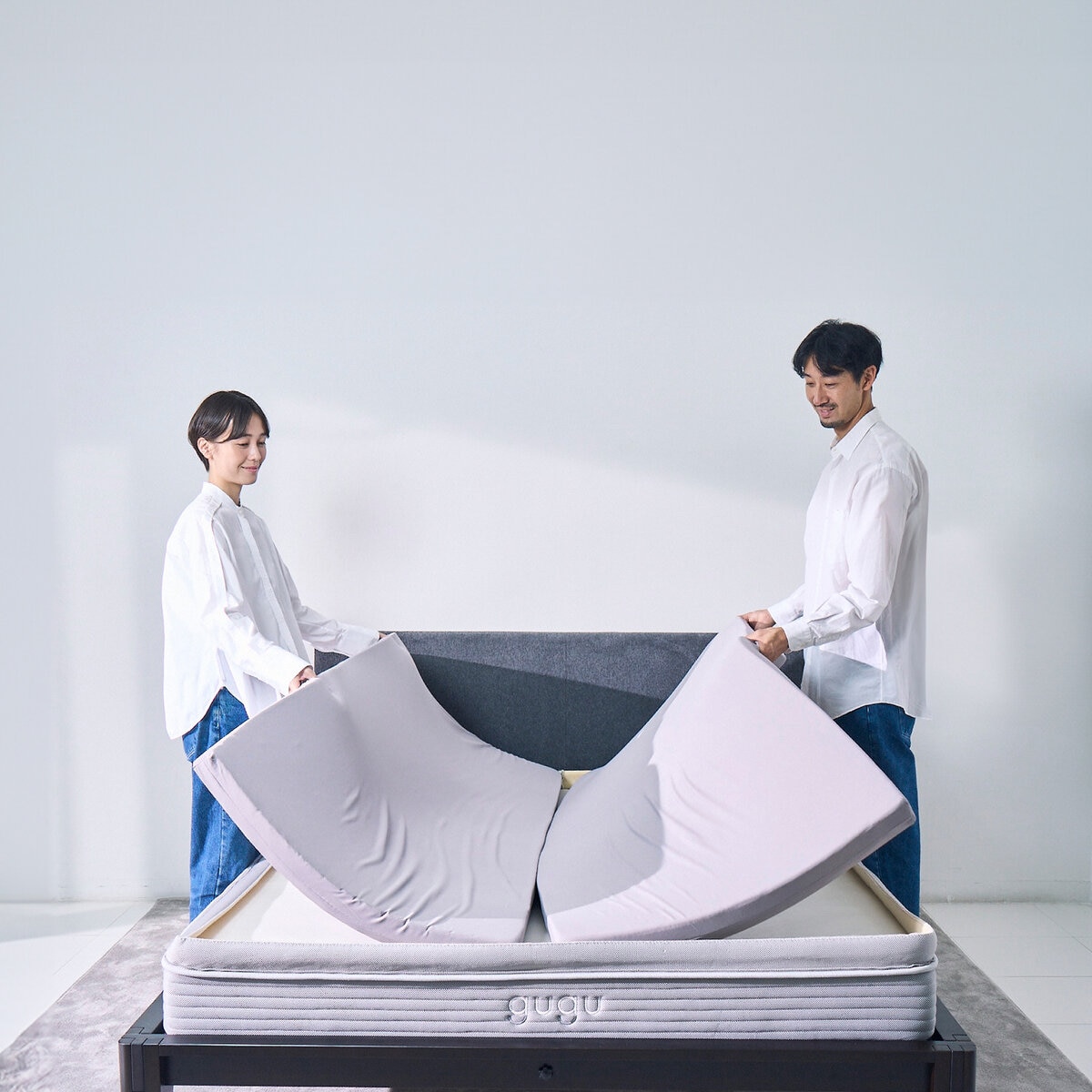 グーグー パーフェクトフィット マットレス ダブル ふつう／かため