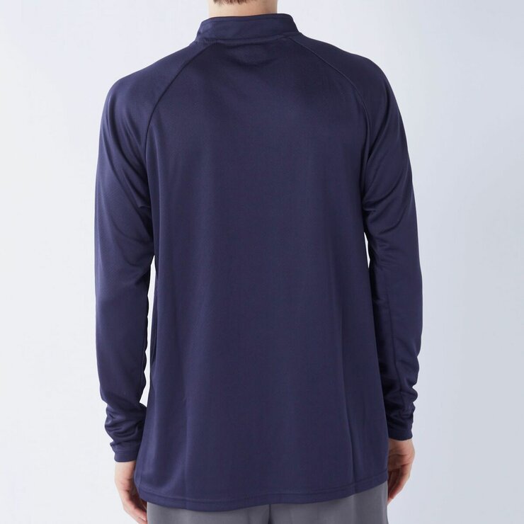 カッパ メンズ ハーフジップ 長袖 Tシャツ / ネイビー / L