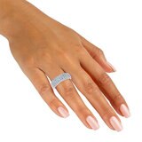 14K ホワイトゴールド 1.00カラット ダイヤモンド リング