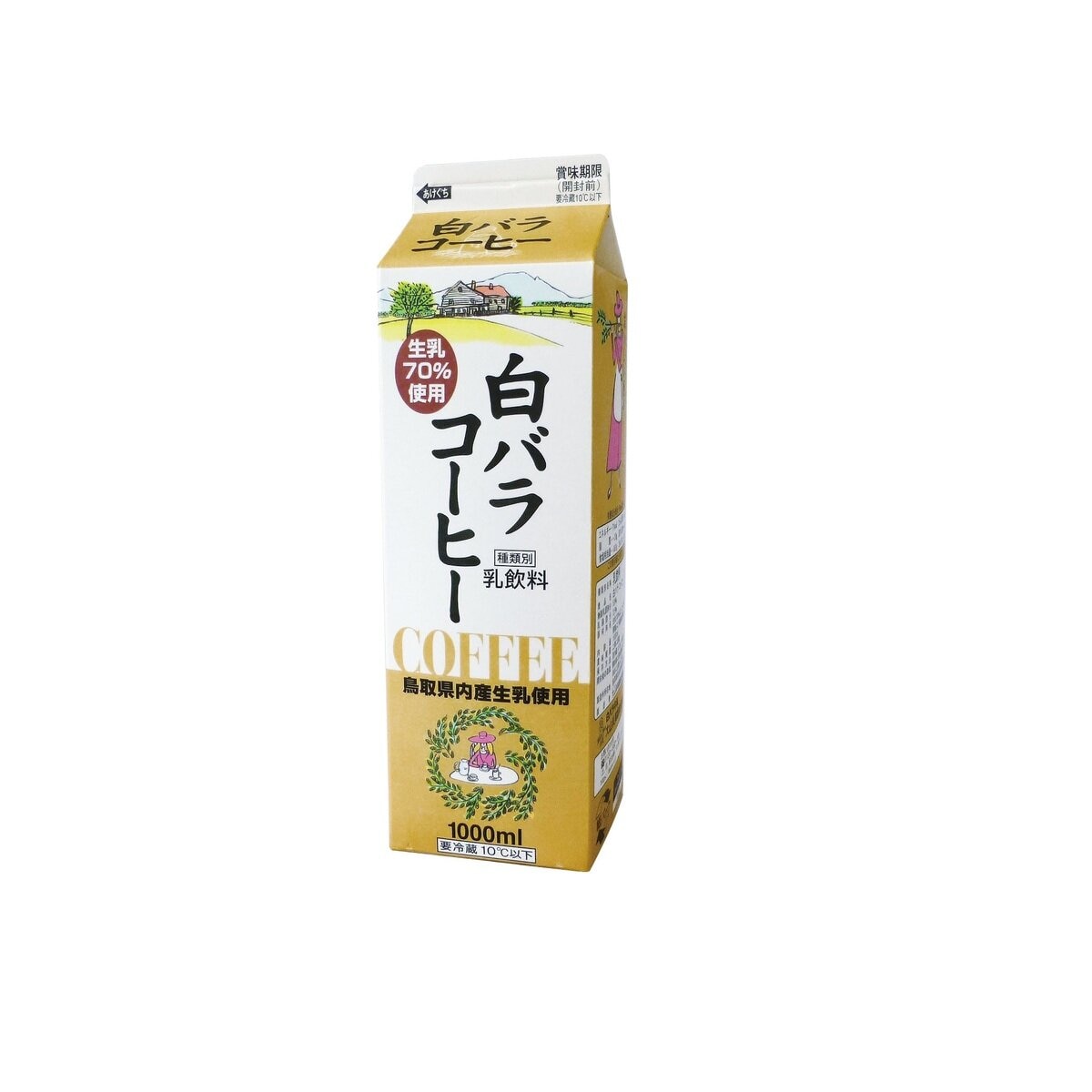 大山乳業 白バラコーヒー 1L x 2