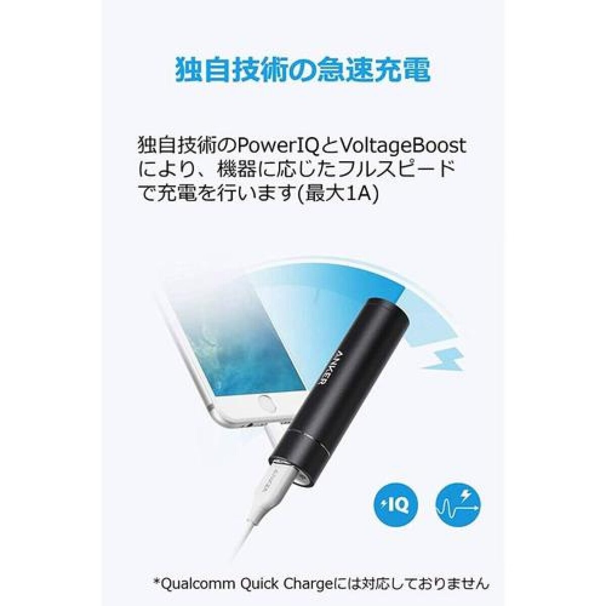 Anker（アンカー）モバイルバッテリー PowerCore+ mini ブラック A1104N12-9