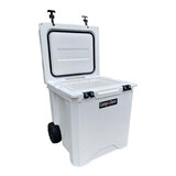 キャンプゼロ 50L ロトモールドクーラーボックス キャスター付き ホワイト