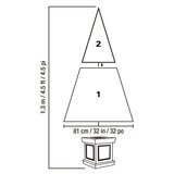 クリスマスツリー電飾付き 約137cm