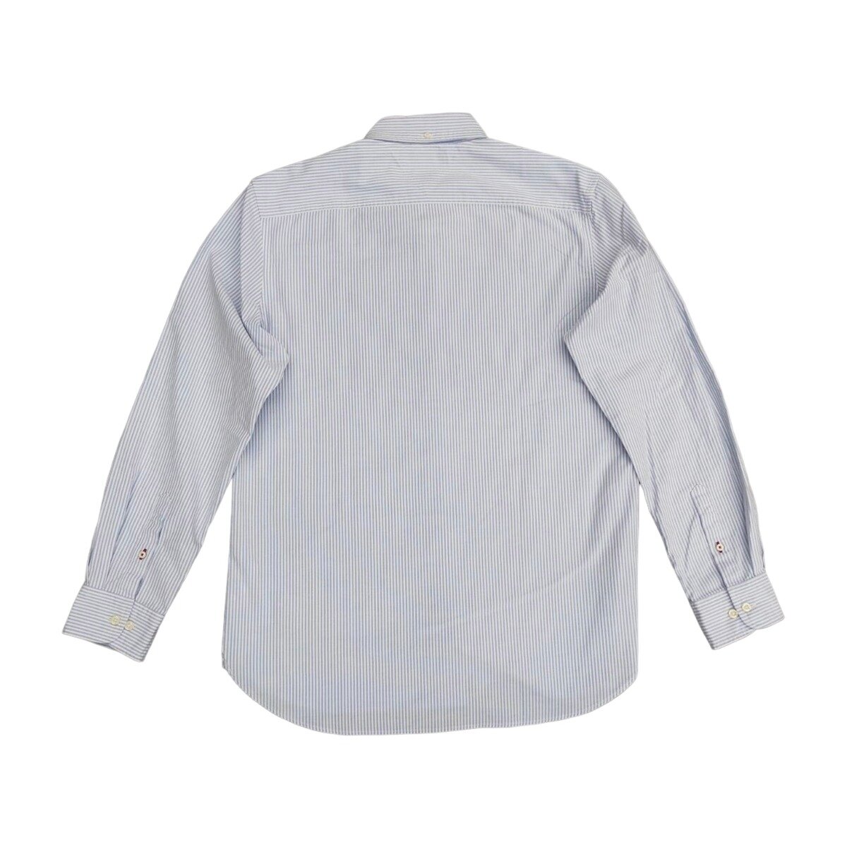 トミーヒルフィガー メンズ 長袖シャツ ブルーストライプ L