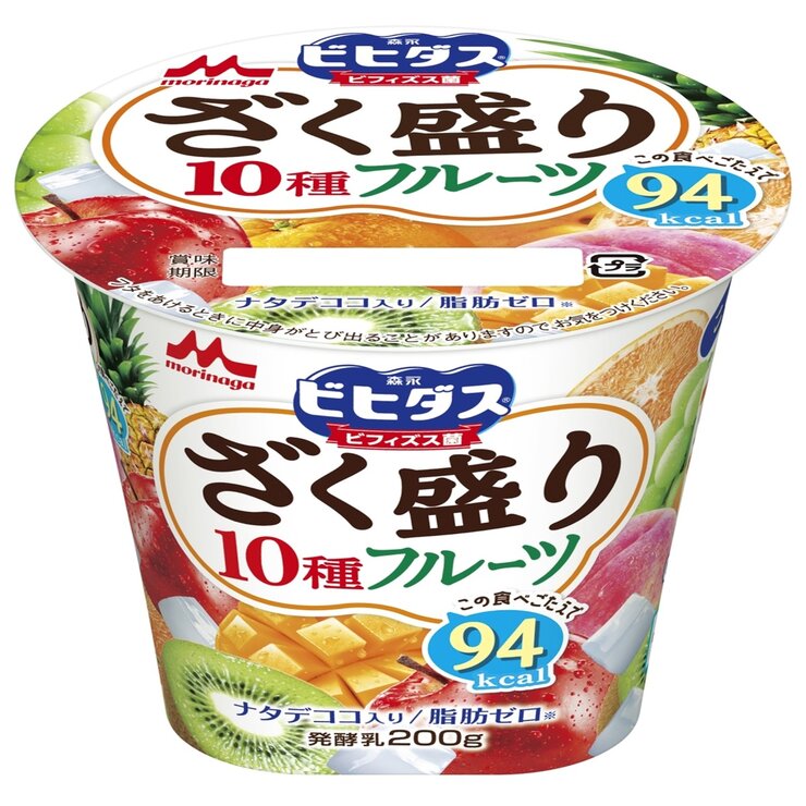 森永 ビヒダスヨーグルト ざく盛りフルーツ 200g x 6個 森永 ビヒダスヨーグルト ざく盛りフルーツ 200g x 6個