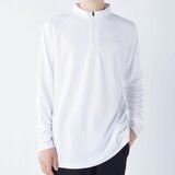 カッパ メンズ ハーフジップ 長袖 Tシャツ / ホワイト / L