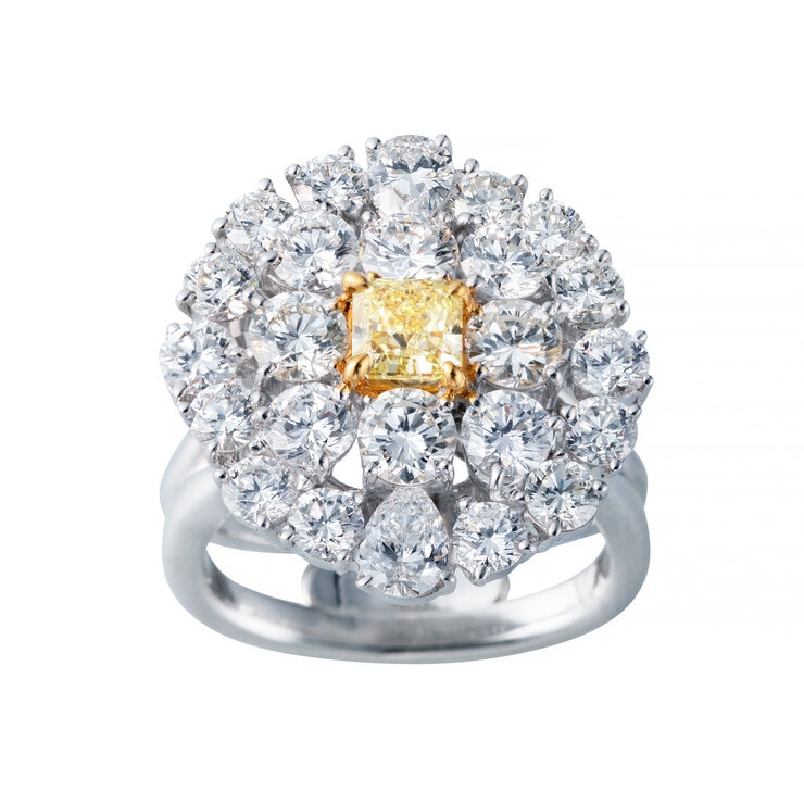 18K ホワイトゴールド ダイヤモンド リング 18K ホワイトゴールド ダイヤモンド リング