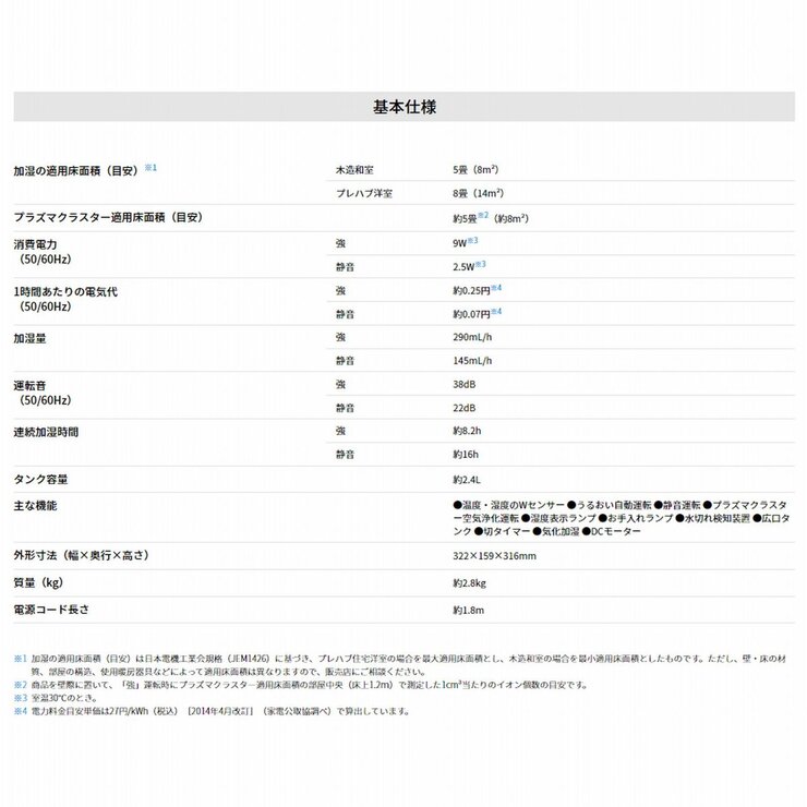 シャープ ハイブリッド式加湿器 HV-P30-W シャープ ハイブリッド式加湿器 HV-P30-W