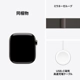 Apple Watch S11 Cellular 46mmスレートチタニウムケースとブラックスポーツバンド - M/L