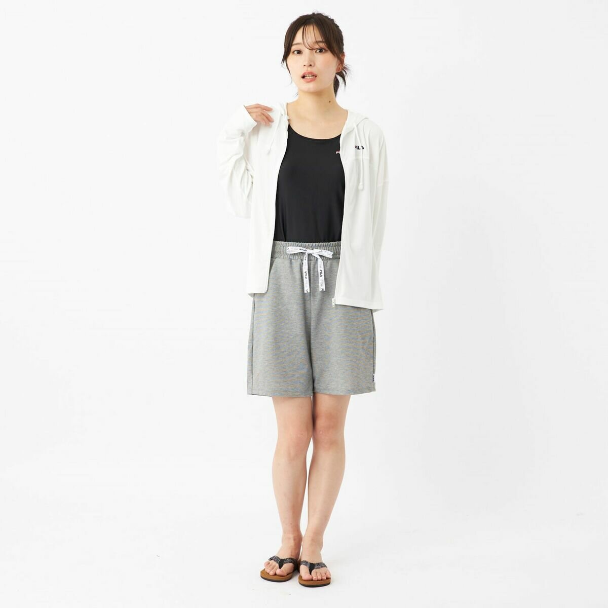 フィラ レディース 水着4点セット ホワイト 11L