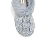 DEARFOAMS ニットスリッパ ライトヘザーグレー L