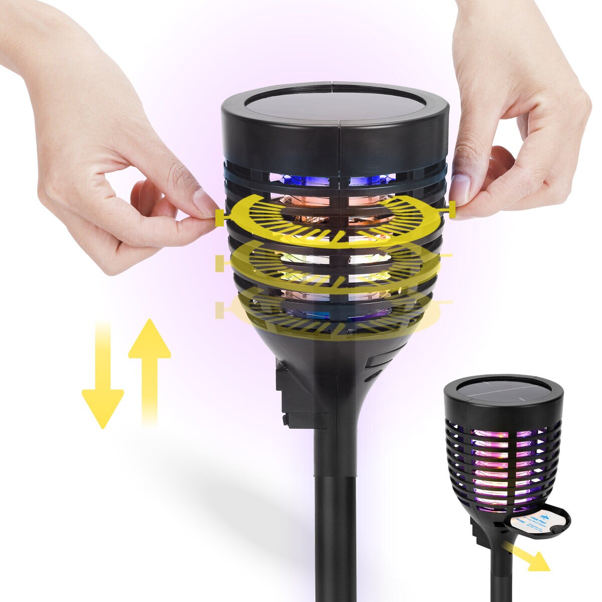 Techko ソーラー式 電撃殺虫器