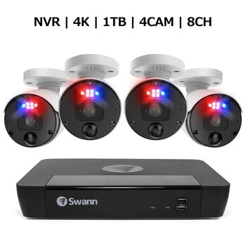Swann（スワン）NVR 4Kカメラ4台セット セキュリティシステム