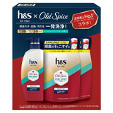 H&S for men ゴールド 2in1 シャンプー オールドスパイス ピュアスポーツの香り 本体1個 + 詰替2個