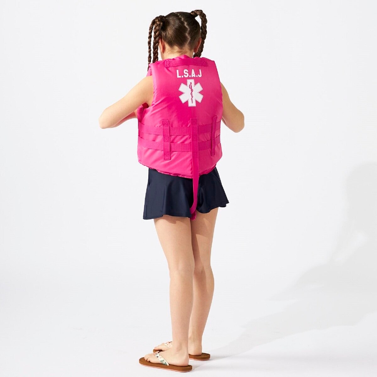 キッズ フローティング ベスト ピンク M