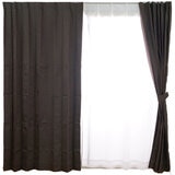 Design Life ドレープ プレーン カーテン 100 x 200 cm ノーチェ DBR