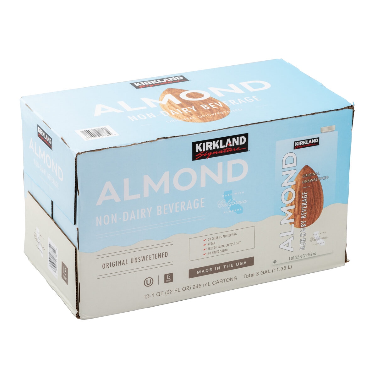 カークランドシグネチャー アーモンド飲料 無糖 946ml x 12本