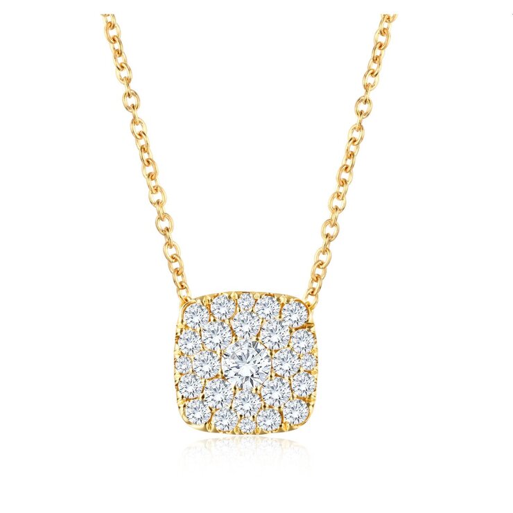 18K イエローゴールド 0.5カラット ダイヤモンド ペンダント 18K イエローゴールド 0.5カラット ダイヤモンド ペンダント