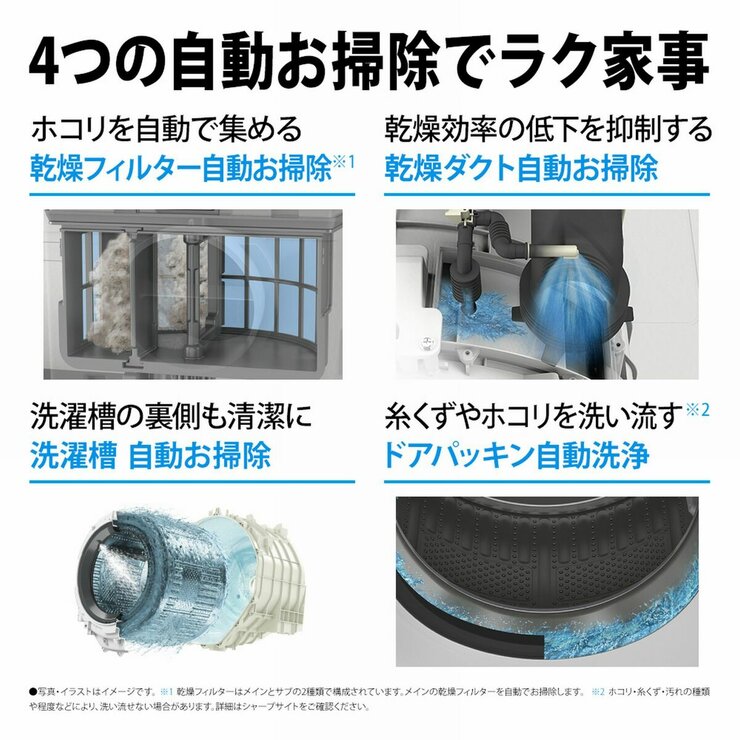 シャープドラム式洗濯機 洗濯 11kg 乾燥 6kg 右開き | Costco Japan