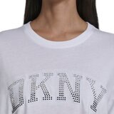 DKNY レディース 半袖 ロゴ Ｔシャツ ホワイト L