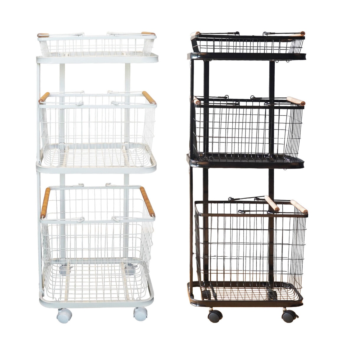 7Life ランドリーワゴン 3段タイプ 全2色 7Life ランドリーワゴン 3段タイプ 全2色