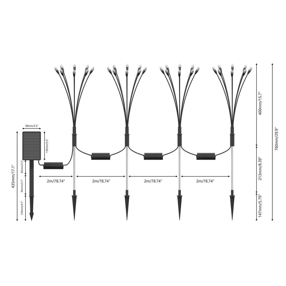 Sol R Brite ガーデンソーラーライト 蛍