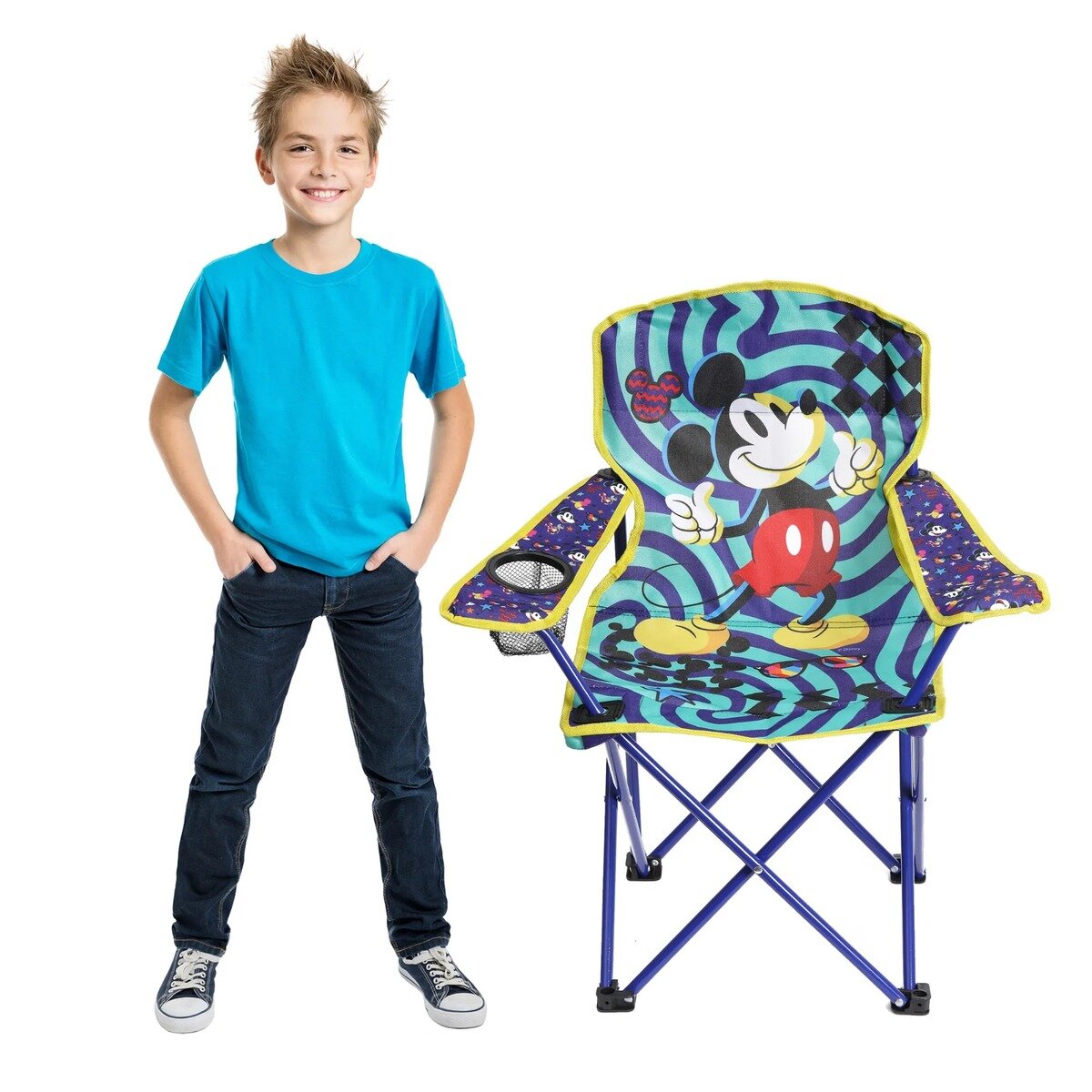 Kids Licensed Character Camping Chair Retro Mickey Mouse